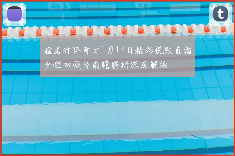 猛龙对阵奇才1月14日精彩视频直播全程回顾与前瞻解析深度解读